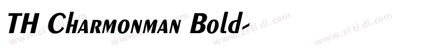 TH Charmonman Bold字体转换